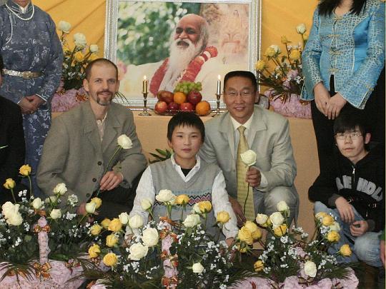 13 Mongolia 2008 Andrey closeup.jpg - Dr Andre Gapon (left), a dedicated teacher from Ukraine, has taught almost 500 Russian-speaking Mongolians the Transcendental Meditation Technique. The National Director of Mongolia (right) is currently attending the Transcendental Meditation Teacher Training Course in Bulgaria. When he returns in June he will be one of the first teachers to teach Mongolians Transcendental Meditation in their Mother Tongue.